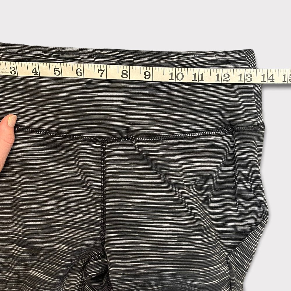 Reebok Grey & White Striped Leggings Size M - Picture 5 of 7